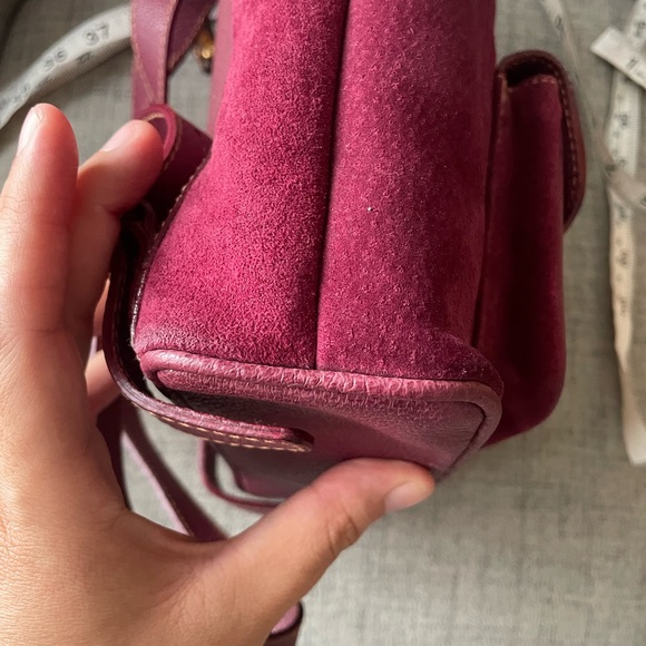 Gucci mini bamboo suede backpack 🩷 burgundy - Picture 8 of 11